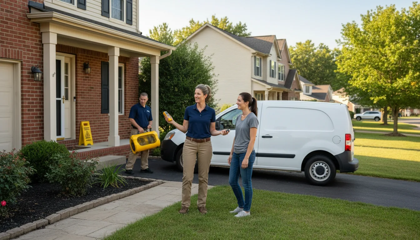 Water restoration image for Dehumidification And Cleanup Services in Carbondale, KS